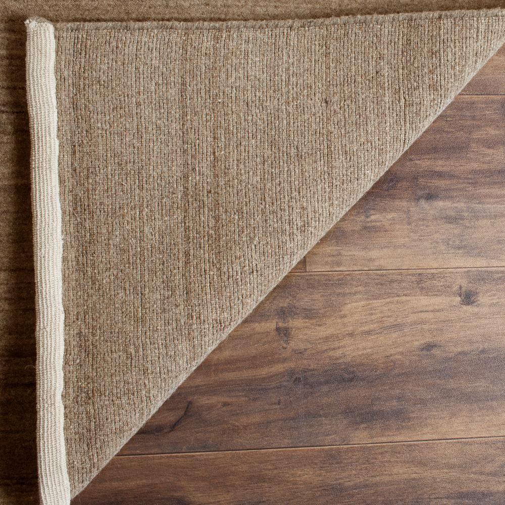Taupe Hand-Knotted Wool 6' x 9' Area Rug
