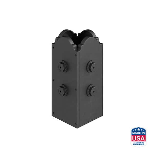 Outdoor Accents Mission Collection Decorative Post Base Cover for 4x4 Nominal Post