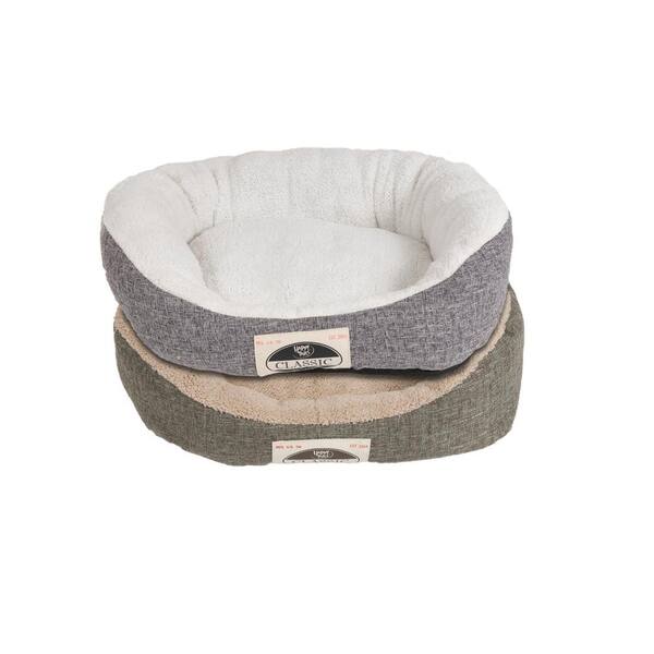 linen dog bed