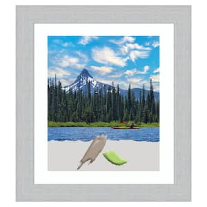 Shiplap White Wood Picture Frame Opening Size 20 x 24 in. Matted To 16 x 20 in.