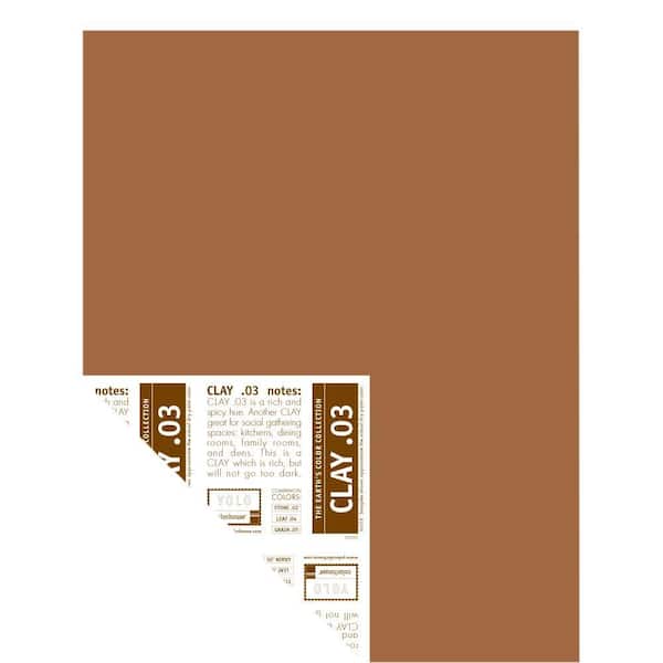 YOLO Colorhouse 12 in. x 16 in. Clay .03 Pre-Painted Big Chip Sample