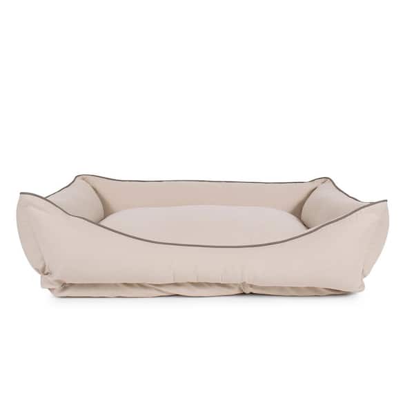 X-Large Khaki Canvas Low Profile Kuddler Dog Bed