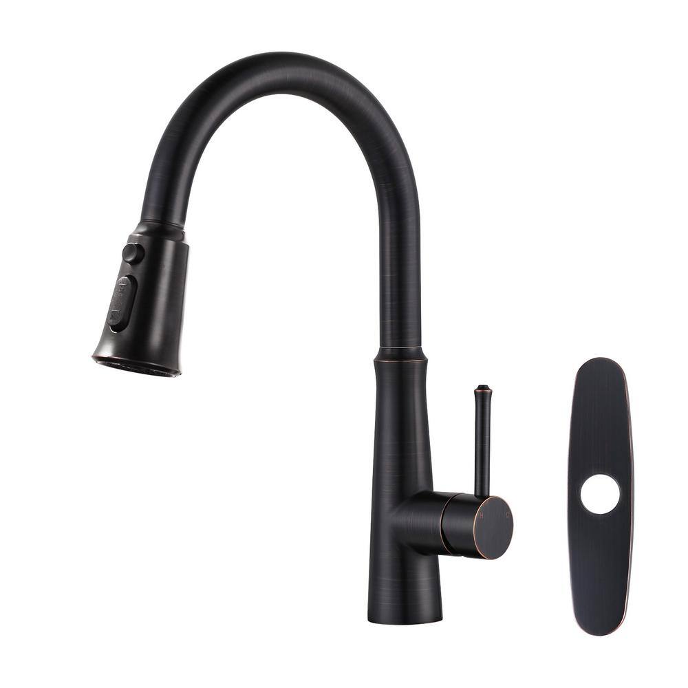 Single Handle Pull Down Sprayer Kitchen Faucet in Oil Rubbed Bronze price history on PriceWatchPro