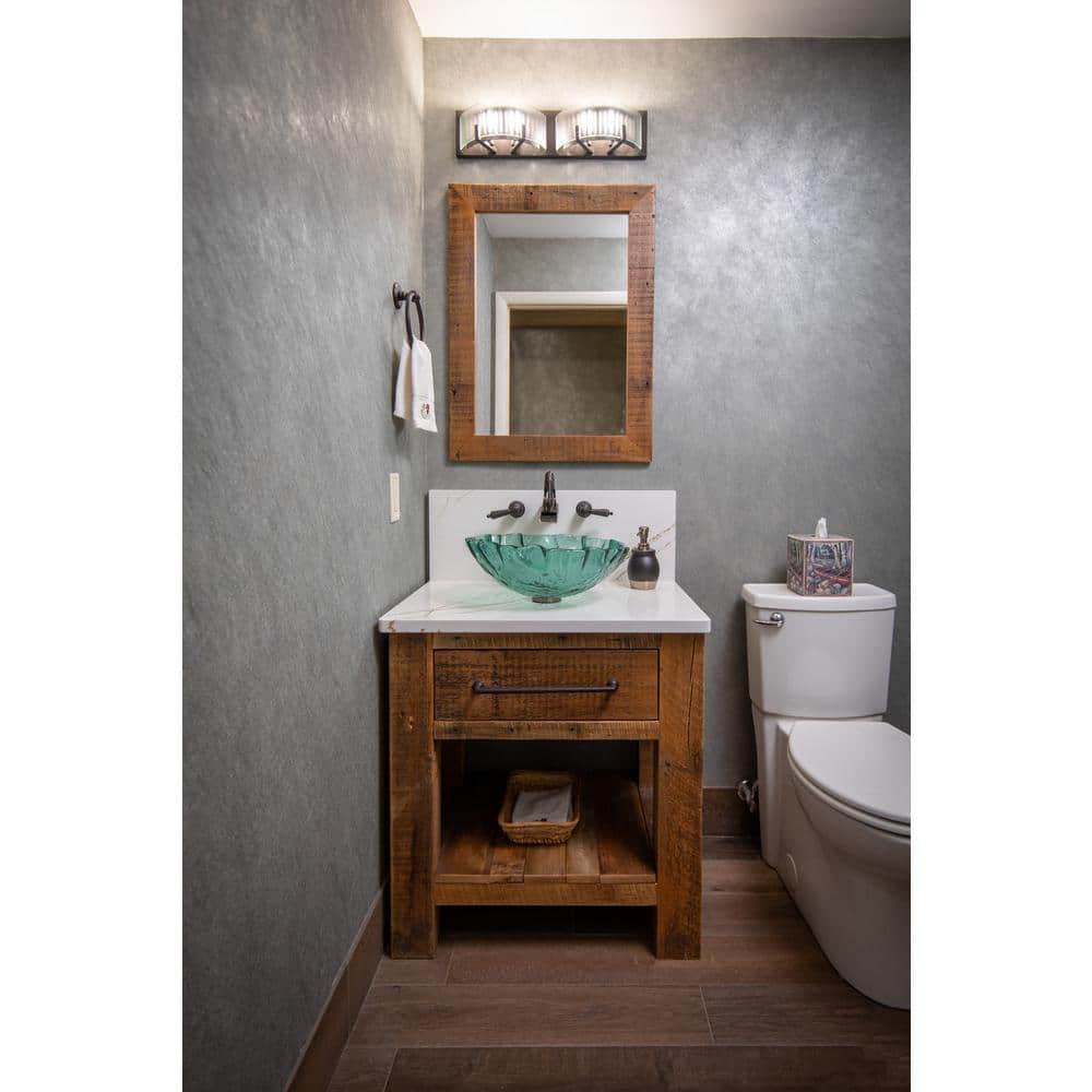 Green Textured Glass Above-Counter Round Vessel Sink