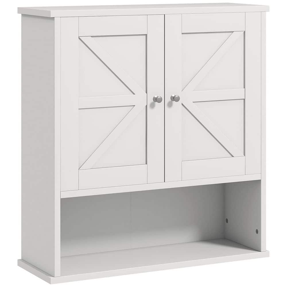 23 in. W x 24 in. H Rectangular White Medicine Cabinet without Mirror with Open Shelf & Adjustable Shelf price history on PriceWatchPro
