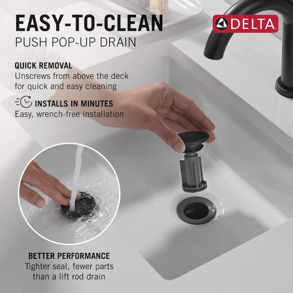 Delta Vero 8 in. Widespread 2-Handle Bathroom Faucet with Metal