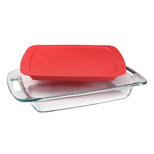 Easy Grab 3-qt Glass Baker with Red Lid