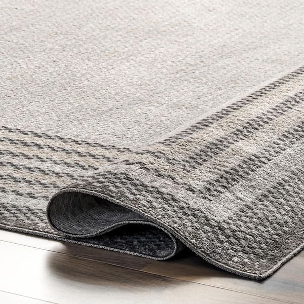 nuLOOM Gavin Luxury Vinyl Plank Safe Rug Pad, 3x5, Grey