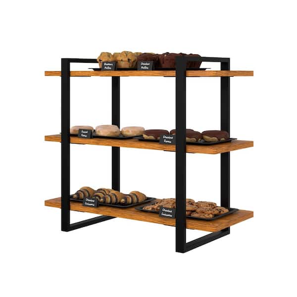 Wooden Display Rack / 木製 ディスプレイ 棚 Koolmore 1 28 In. 3-Tier Supermarket Wooden Dry Food Dispenser