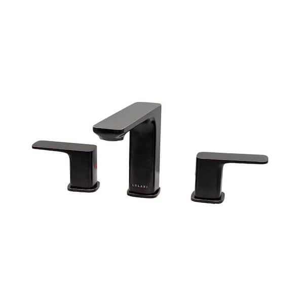 Corsica 8 in. Widespread 2-Handle Bathroom Sink Faucet with Drain Assembly in Oil Rubbed Bronze