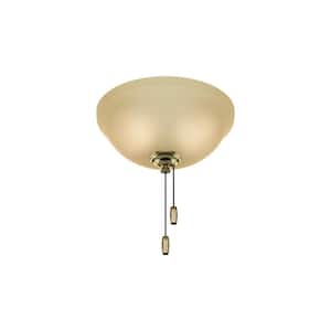 3-Light Bronze Ceiling Fan Bowl LED Light Kit