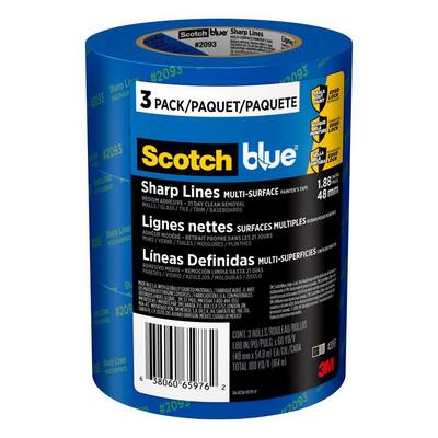ScotchBlue 1.88 in. x 60 yd. Sharp Lines Multi-Surface Painter's Tape with Edge-Lock (3-Pack)