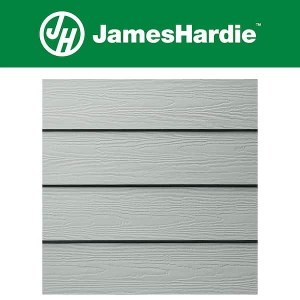 Hardie Plank HZ5 8.25 in. x 144 in. Statement Collection Light Mist Cedarmill Fiber Cement Lap Siding