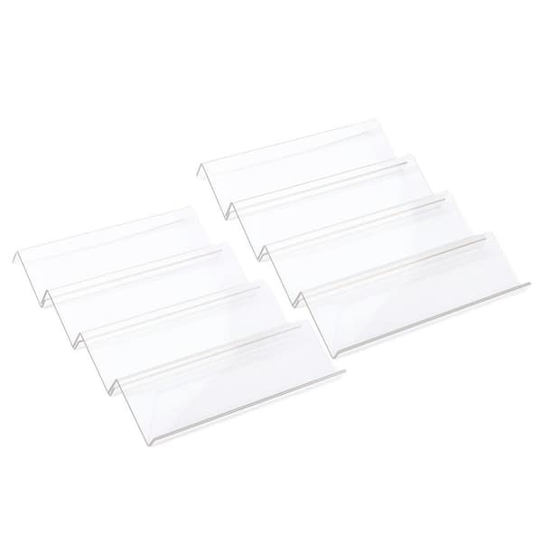 Expandable From 13 in. to 26 in. 4-Tier Spice Drawer Organizer for Kitchen Drawer/Countertop, Clear (2-Pack)