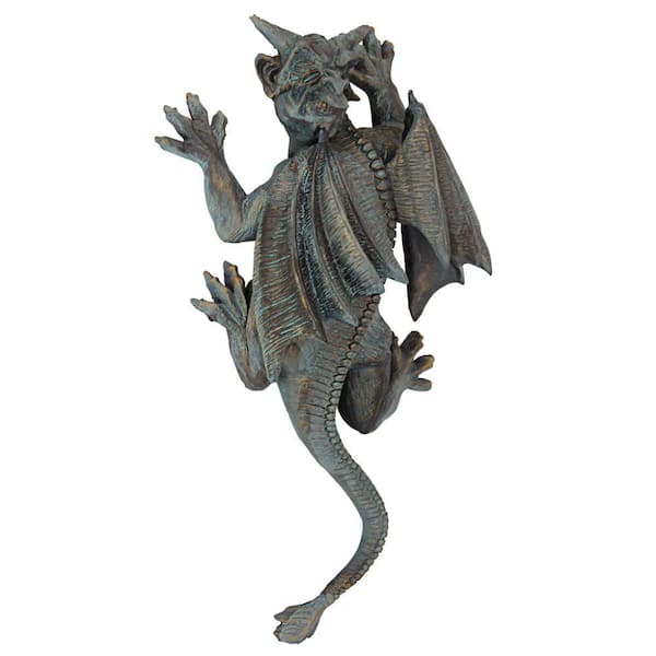 Design Toscano 13 in. x 7 in. Gargoyle on the Loose Wall Sculpture