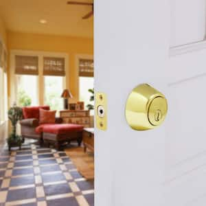 Polished Brass Double Cylinder Deadbolt