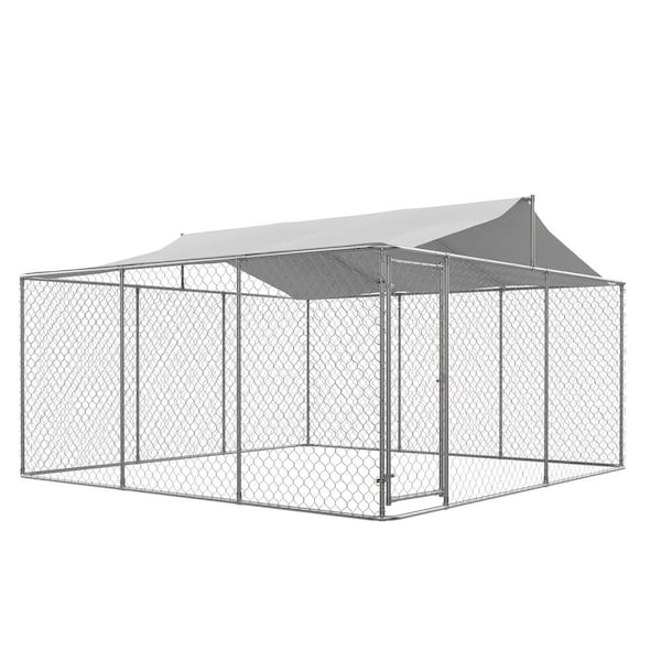 Thanaddo 13 ft. x 13 ft. x 7.6 ft. Outdoor Large Dog Kennel Heavy Duty Pet Playpen Poultry Cage Dog Exercise Pen