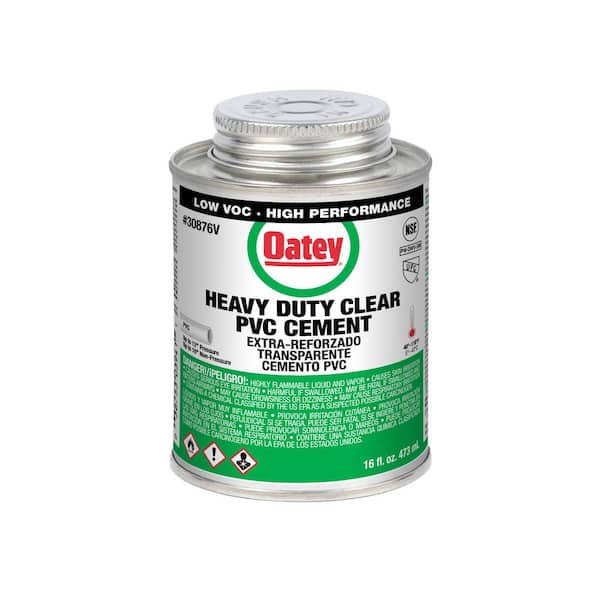 Oatey 16 oz. Heavy-Duty Clear PVC Cement - California Compliant