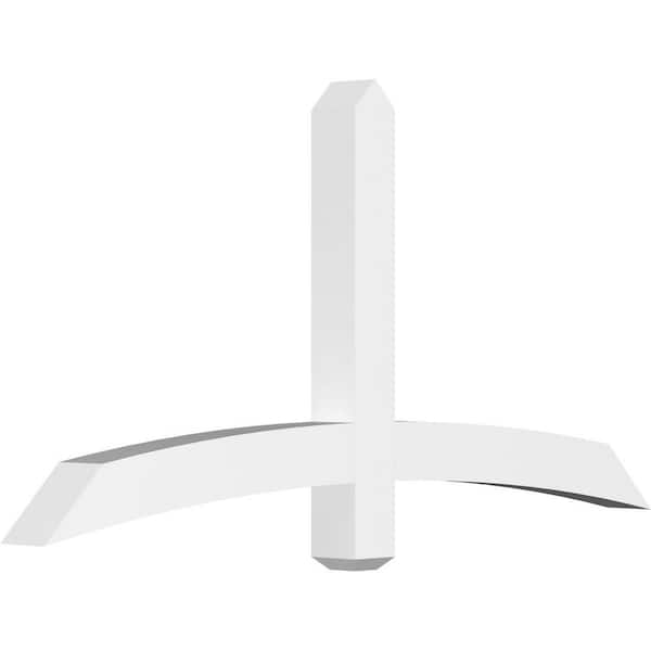 Ekena Millwork Bellingham 60 in. W x 30 in. H x 4 in. D Signature Polyurethane Bracket