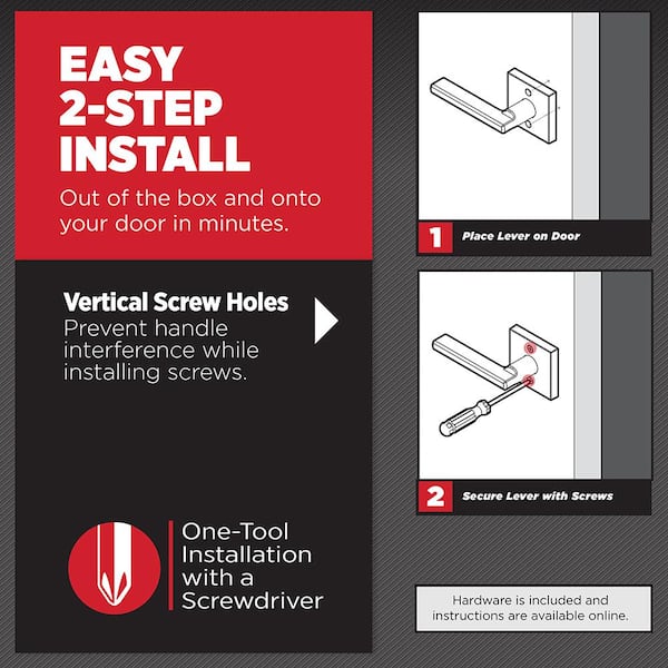 Kwikset Halifax Square Polished Chrome Half-Dummy Door Handle