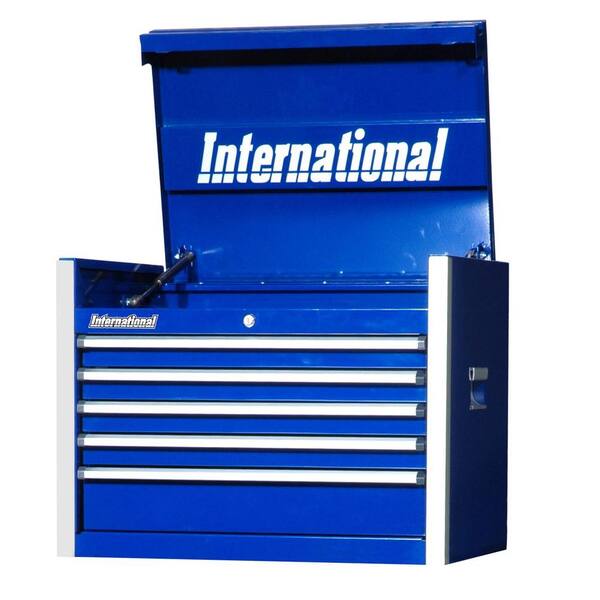 International Pro Series 27 in. 5-Drawer Top Chest, Blue