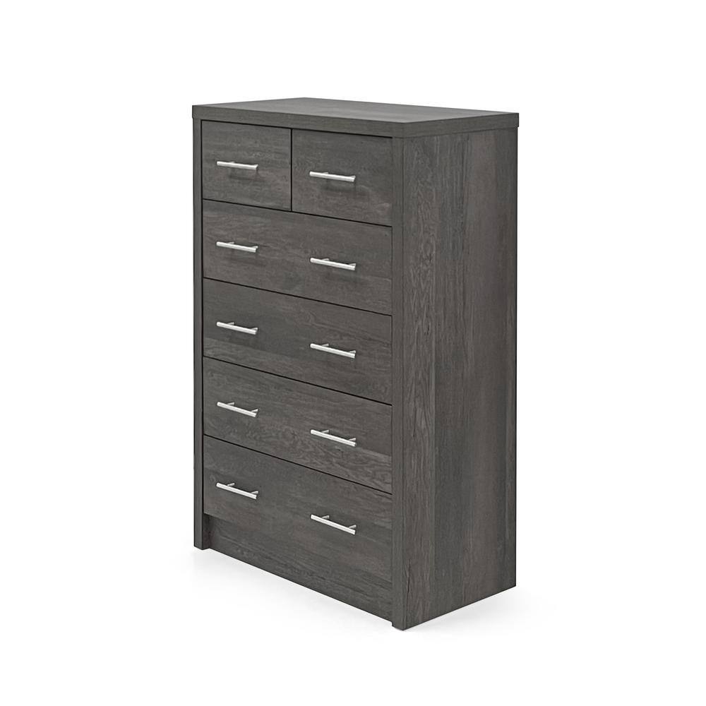 Noble House Alachua 6Drawer Gray Maple Dresser 109963 The Home Depot