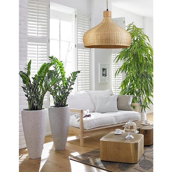 ELE Light & Decor Rasa 1-Light Brown Pendant Design Pendant Light with Rattan Shade