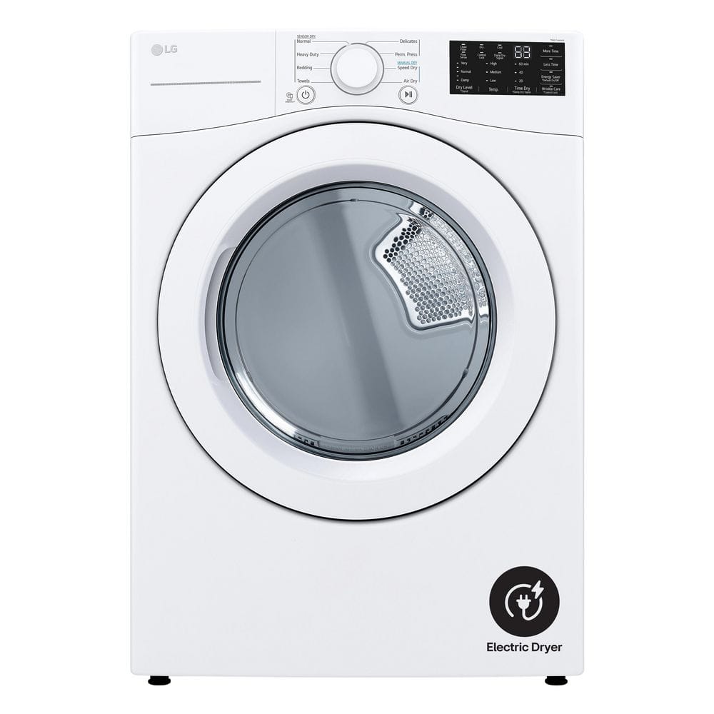 7.4 cu. ft. Vented Stackable Electric Dryer in White with Sensor Dry Technology