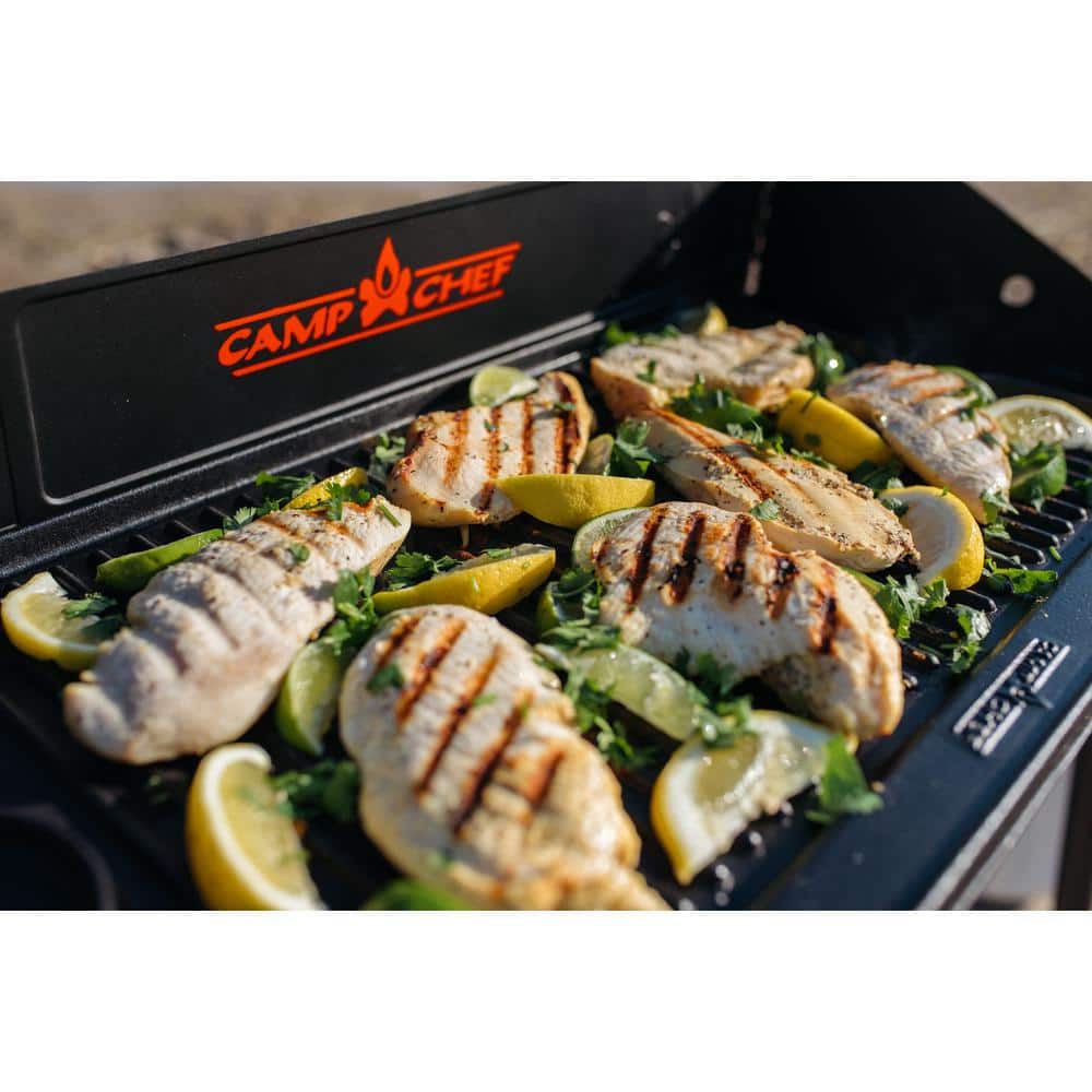 Large Black Cast Iron Reversible Grill and Griddle Plate