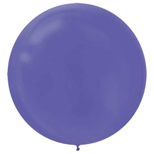 Amscan 24 in. New Purple Latex Balloons (3-Pack)