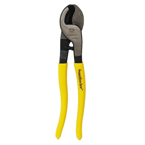 Southwire 9 in. Hi-Leverage Cable Cutters with Dipped Handles