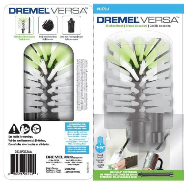 Dremel Versa 4V Cordless Li-ion Power Scrubber Cleaning Tool Kit with Power Scrubber 15pc Mega Accessory Kit