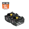 Makita 18V LXT Lithium-Ion High Capacity Battery Pack 5.0 Ah with LED Charge Level Indicator (2-Pack) BL1850B-2