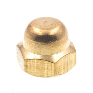 3/8"-16 Brass Cap Nuts Pack of 12 