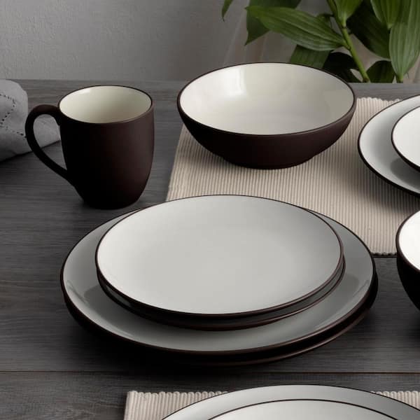 Noritake Colorwave Chocolate 16-Piece Coupe (Brown) Stoneware