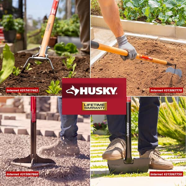 Reviews for Husky 54 in. L Wood Handle Action Hoe with Grip | Pg 1