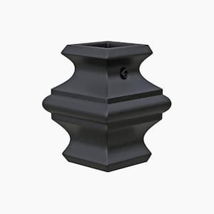 Stair Parts 1/2 in. Matte Black Metal Knuckle Baluster Fitting for Stair Remodel