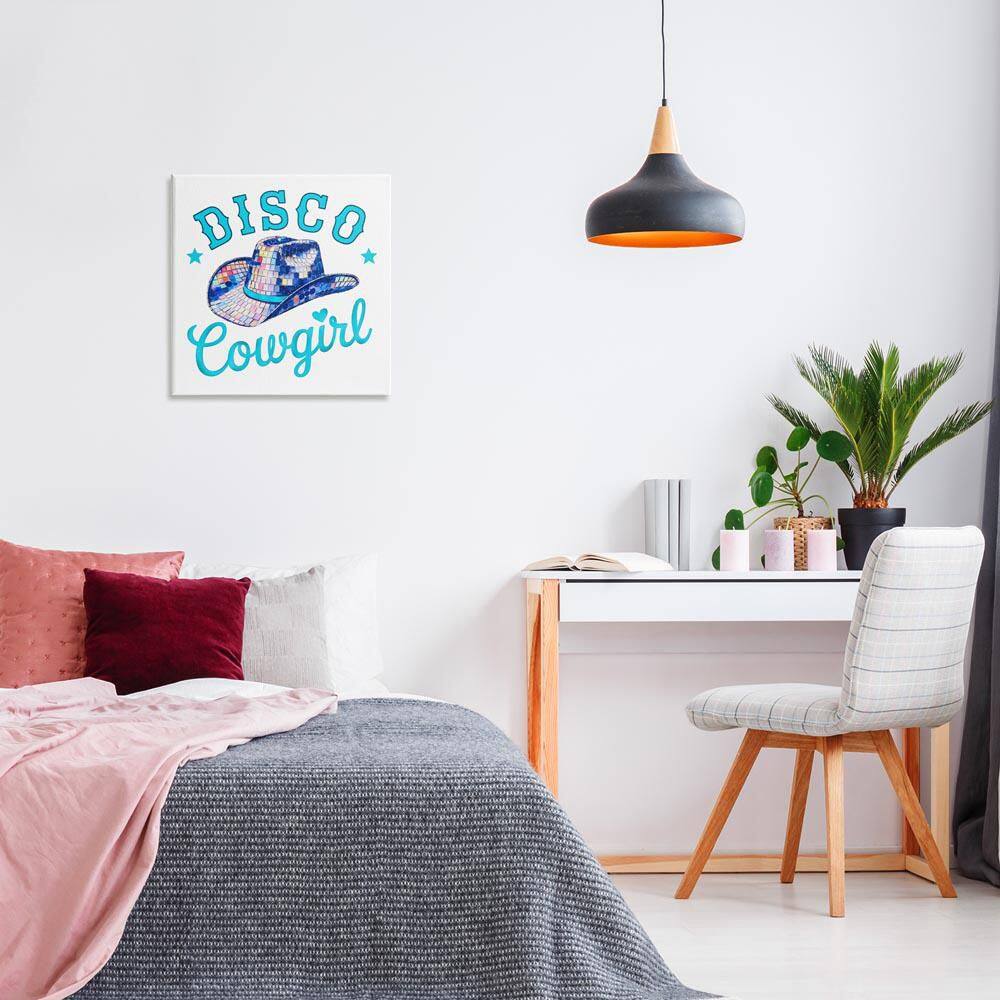 Turquoise Disco Cowgirl by Amanda Greenwood Unframed Typography Graphic Art Print 24 in. x 24 in. price history on PriceWatchPro