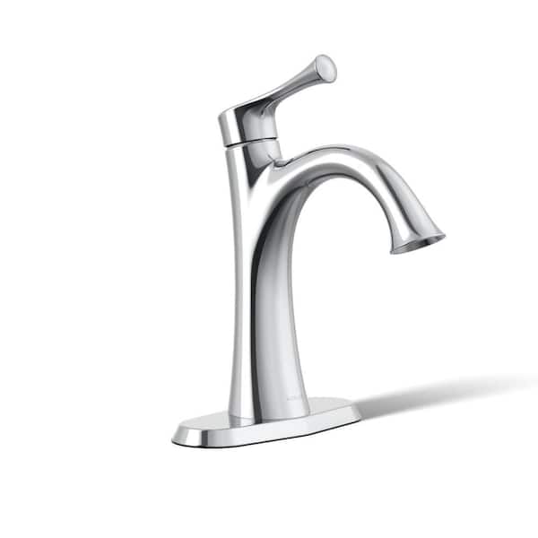 Buckley Single Handle Single Hole Bathroom Sink Faucet in Polished Chrome - 1.2 GPM