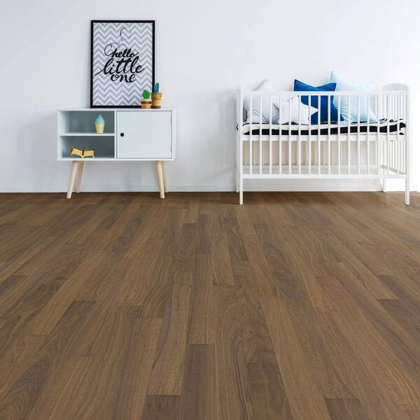 Take Home Sample-Marseilla Walnut 1/2 in. T x 5 in. W Smooth Texture Engineered Hardwood Flooring
