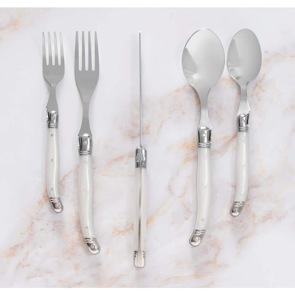 French Home Laguiole 20 Piece Stainless Steel Flatware Set, Service for 4 (Set of 20)