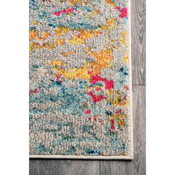 Superior Kalina Modern Abstract Splatter Indoor/Outdoor Area Rug 5'2x7'2