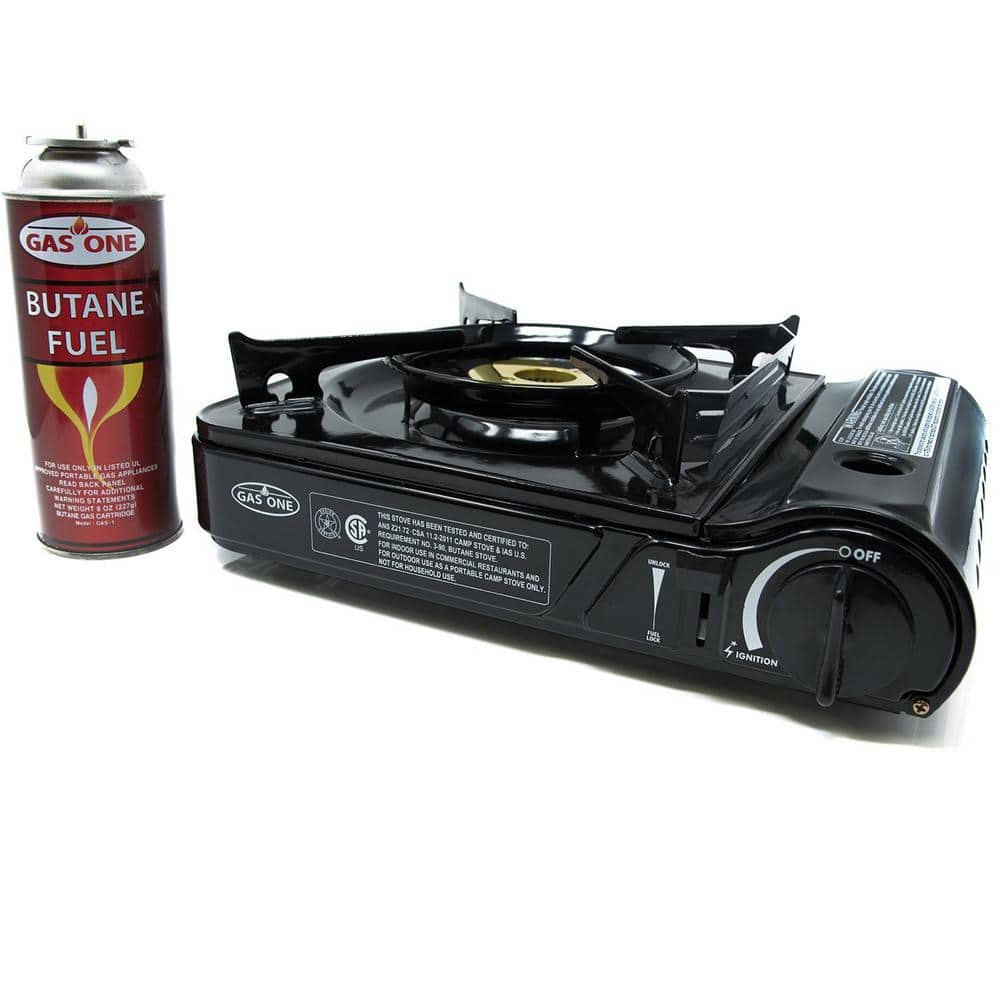 GAS One GS-1000 7,650 BTU Portable Butane GAS Stove Automatic Ignition with Carrying
