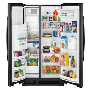 21.4 cu. Ft. Side by Side Refrigerator in Black