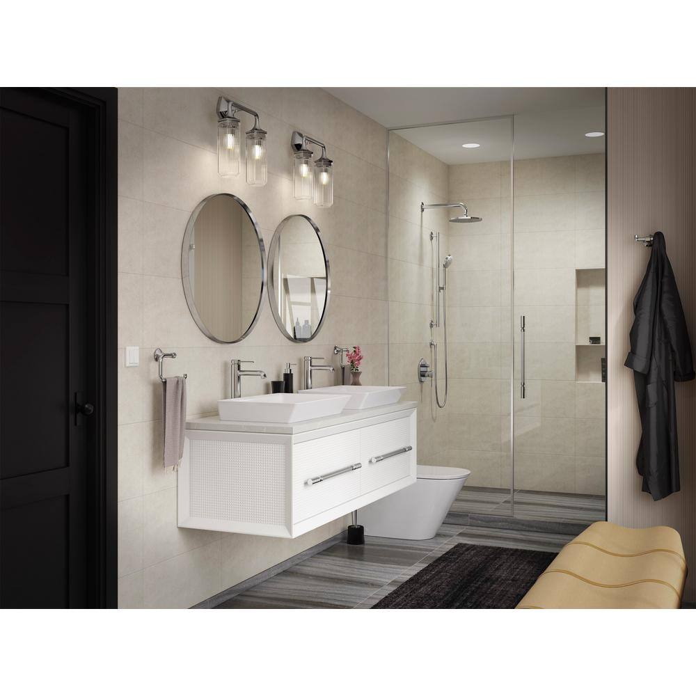 Elegant Occasion 24" Polished Chrome 3-Light Outdoor Sconce