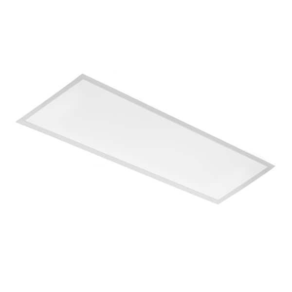 1 ft. x 4 ft. Backlit Selectable Lumens Wattage 3500K 4000K 5000K Integrated LED White Troffer Light 0-10V Dimming