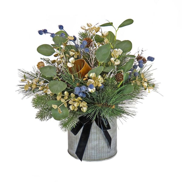 17 in. HGTV Home Collection Swiss Chic Arrangement