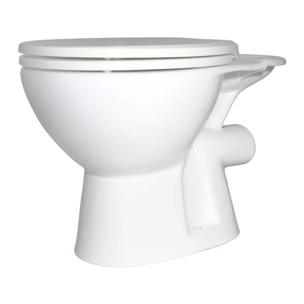 White Round Dual Flush High Efficiency Toilet Kit