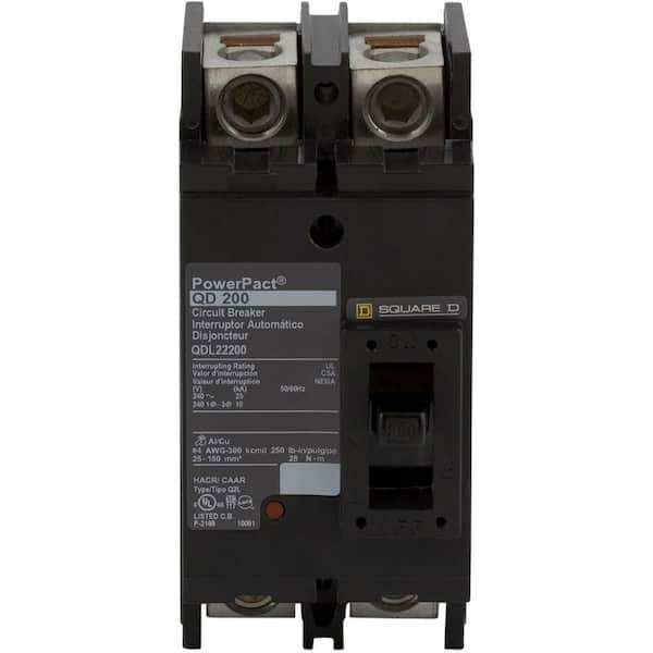 Square D PowerPact 200 Amp Q-Frame Molded Case 2-Pole Circuit Breaker