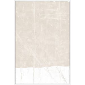 "Uneven Streaks" by Marmont Hill Floater Framed Canvas Abstract Art Print 45 in. x 30 in.